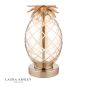 Laura Ashley Small Pineapple Table Lamp Champagne Cut Glass With Shade