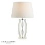 Laura Ashley Beckworth Table Lamp Polished Nickel and Glass Base Only