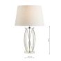 Laura Ashley Beckworth Table Lamp Polished Nickel and Glass Base Only