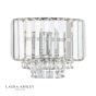 Laura Ashley Vienna Wall Light Polished Chrome Crystal