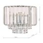 Laura Ashley Vienna Wall Light Polished Chrome Crystal