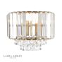 Laura Ashley Vienna Wall Light Antique Brass Crystal