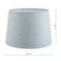 Laura Ashley Bacall Linen Empire Drum Shade Duck Egg Blue 25cm/10 inch