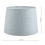 Laura Ashley Bacall Linen Empire Drum Shade Duck Egg Blue 35cm/14 inch
