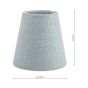 Laura Ashley Bacall Linen Empire Drum Shade Duck Egg Blue 12.5cm/5 inch