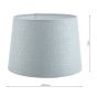 Laura Ashley Bacall Linen Empire Drum Shade Duck Egg Blue 20cm/8 inch
