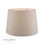 Laura Ashley Bacall Linen Empire Drum Shade Silver 35cm/14 inch