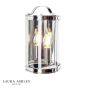 Laura Ashley Harrington Wall Light Polished Nickel and Glass
