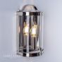 Laura Ashley Harrington Wall Light Polished Nickel Glass