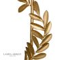 Laura Ashley Archer Table Lamp Leaf Design Gold With Shade