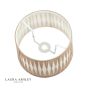 Laura Ashley Gathered Pleat Cotton Shade Natural 30cm/12 inch