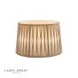 Laura Ashley Gathered Pleat Cotton Shade Natural 35cm/14 inch