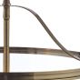 Laura Ashley Harrington 3 Light Pendant Antique Brass and Glass