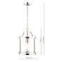 Laura Ashley Harrington Lantern Polished Nickel and Glass