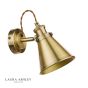 Laura Ashley Rufus Single Spotlight Antique Brass