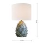 Laura Ashley Gresford Table Lamp Blue Ceramic With Shade