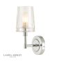 Laura Ashley Blake Bathroom Wall Light Crystal Polished Chrome IP44