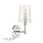 Laura Ashley Blake Bathroom Wall Light Crystal Polished Chrome IP44