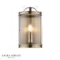 Laura Ashley Harrington Wall Light Antique Brass and Glass
