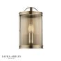 Laura Ashley Harrington Wall Light Antique Brass and Glass