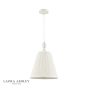 Laura Ashley Ellis Pendant Satin Cream and Crystal With Shade