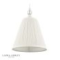 Laura Ashley Ellis Pendant Satin Cream and Crystal With Shade