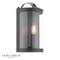 Laura Ashley Harrington Wall Light Matt Black and Glass