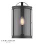 Laura Ashley Harrington Wall Light Matt Black and Glass