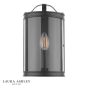 Laura Ashley Harrington Wall Light Matt Black and Glass
