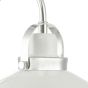 Liden Wall Light White and Polished Chrome