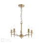 Marble Hill 5 Light Armed Pendant Aged Brass Fitting Only