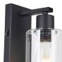 Miu Wall Light Matt Black Glass