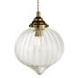 Mya Pendant Antique Brass Glass