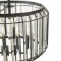 Naeva 3 Light Pendant Satin Black Crystal