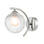 Nakita Wall Light Polished Chrome With Clear/Opal Glass