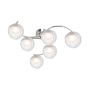 Nakita 6lt Semi Flush Polished Chrome With Clear/Opal Glass