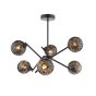 Naron 6 Light Semi-Flush Satin Black Fitting Only