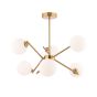 Naron 6 Light Semi-Flush Antique Bronze Fitting Only