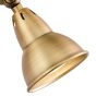 Nathaniel Single Wall Spotlight Aged Brass