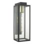 Naxos Outdoor Wall Light Black Glass IP43