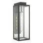 Naxos Outdoor Wall Light Black Glass IP43