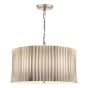 Netra 3 Light Pendant Satin Bronze and Ivory