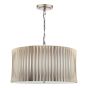 Netra 3 Light Pendant Satin Bronze and Ivory