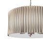 Netra 3 Light Pendant Satin Bronze and Ivory