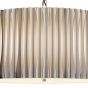 Netra 3 Light Pendant Satin Bronze and Ivory