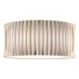 Netra 3 Light Flush Satin Bronze and Ivory