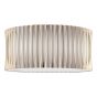 Netra 3 Light Flush Satin Bronze and Ivory