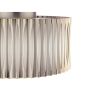 Netra 3 Light Flush Satin Bronze and Ivory