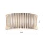 Netra 3 Light Flush Satin Bronze and Ivory