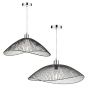 Onza Wire Easy Fit Pendant Shades Black (Twin Pack)